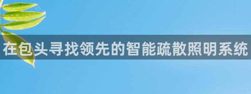 千亿国际是做什么的：在包头寻找领先的智能疏散照明系统